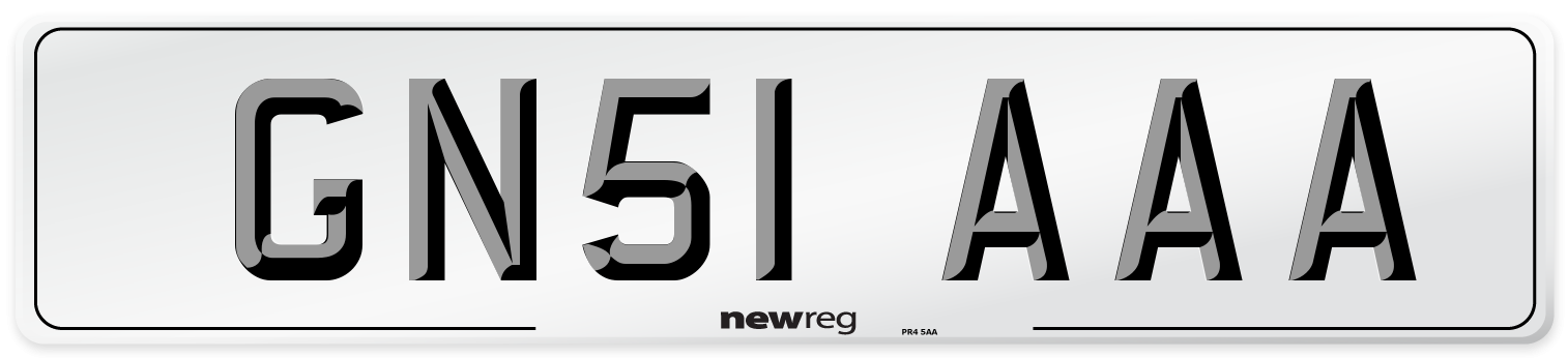 GN51 AAA Number Plate from New Reg